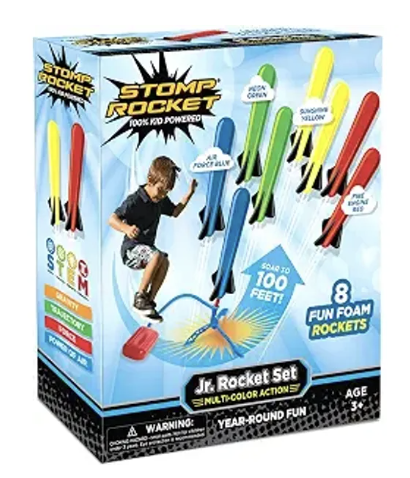 Stomp Rocket Junior outdoor launch toy in multiple colors