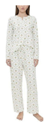 Hill House Home pajama set featuring a pretty printed design for teen girls.