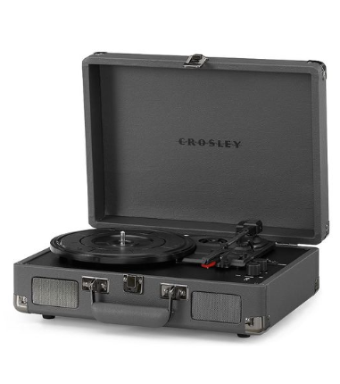 Crosley Cruiser Plus portable record player, a music-inspired Christmas gift for teenage boys.