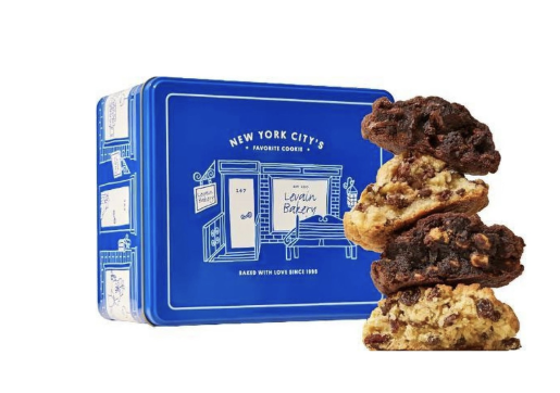 Levain Bakery Build Your Own Cookie Box featuring gourmet cookies, a delicious Christmas gift for teen boys.