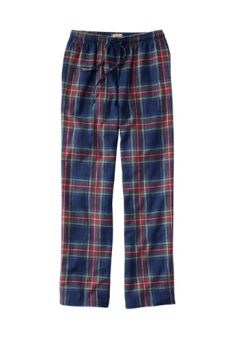 Plaid flannel sleep pants for teen boys, a cozy Christmas gift for lounging at home.
