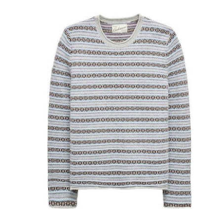Women's J. Crew cashmere sweater. printed sweater for holiday gift. 