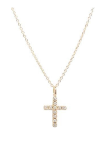 diamond cross necklace Christmas gift for college girls.