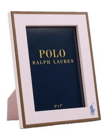 POLO Ralph Lauren picture frame. Pink picture frame gift for girls. Preppy gifts.