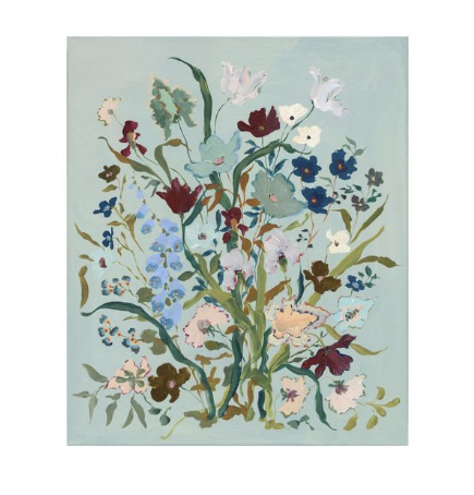Inslee Fariss floral art print, colorful floral artwork and a thoughtful gift for young women decorating their first home.