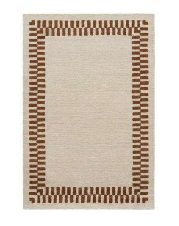 Ruggable Farrow wool rug for a stylish living room or first apartment.
