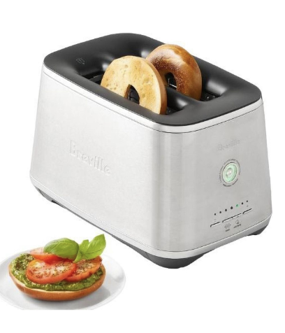 Breville two-slice toaster for a modern kitchen and practical gift for young men.