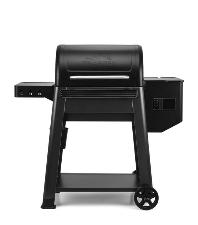 Traeger wood pellet grill for smoking meats and outdoor cooking