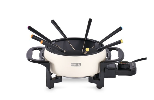 Dash fondue maker for family gatherings, chocolate fondue, and fun family dessert nights.