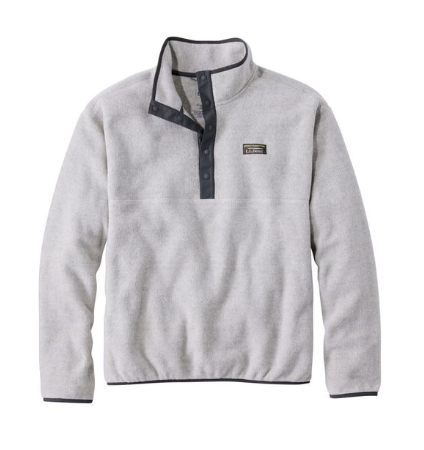 L.L.Bean Classic Fleece Pullover for men, a comfortable layer for cool weather.